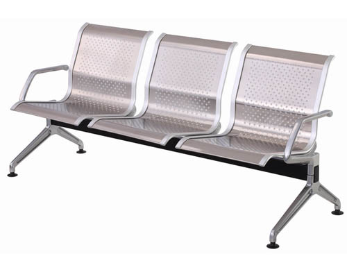 机场椅002 不锈钢座板 铝合金扶手脚