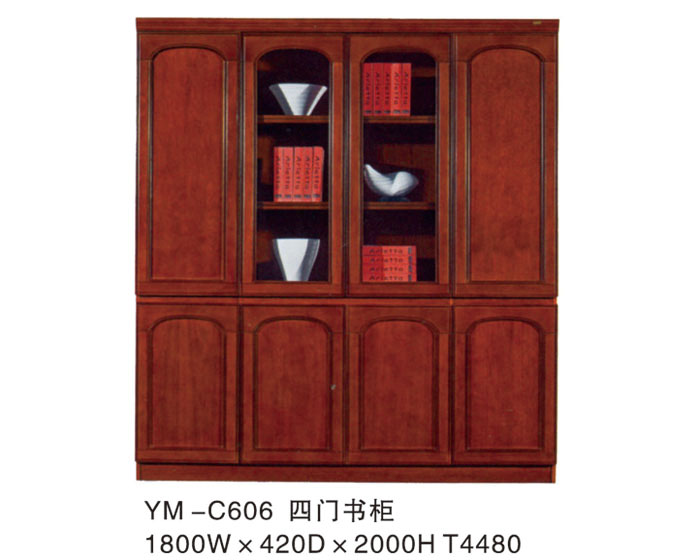 YM-C606 四门书柜