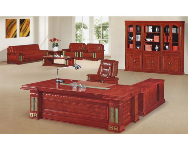 JB-D5824大班台 JB-C612八门书柜