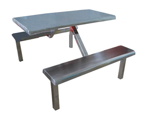 不锈钢餐桌椅003