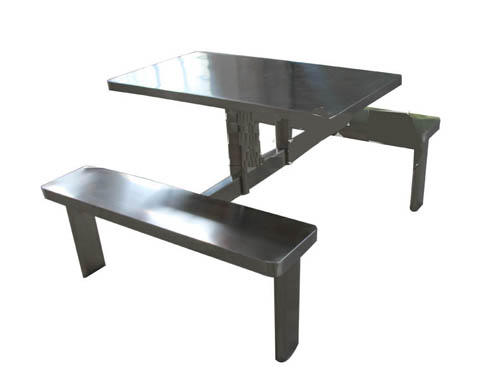 不锈钢餐桌椅002