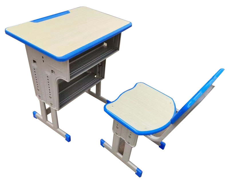 双层书箱升降课桌椅02
